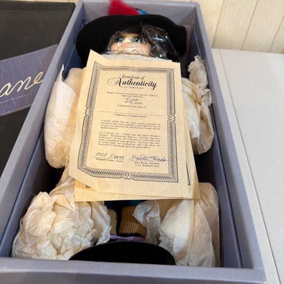 MARGARET KEANE INTL BIG EYE CHILDREN SIGNATURE COLLECTION DOLL “LISA” W/BOX #319 - Picture 13 of 13